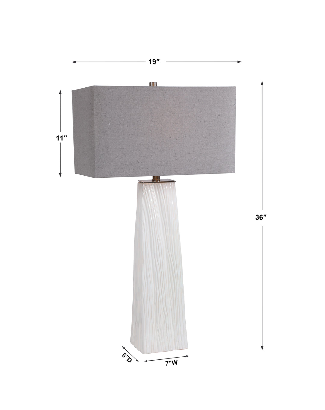 Uttermost Sycamore White Table Lamp