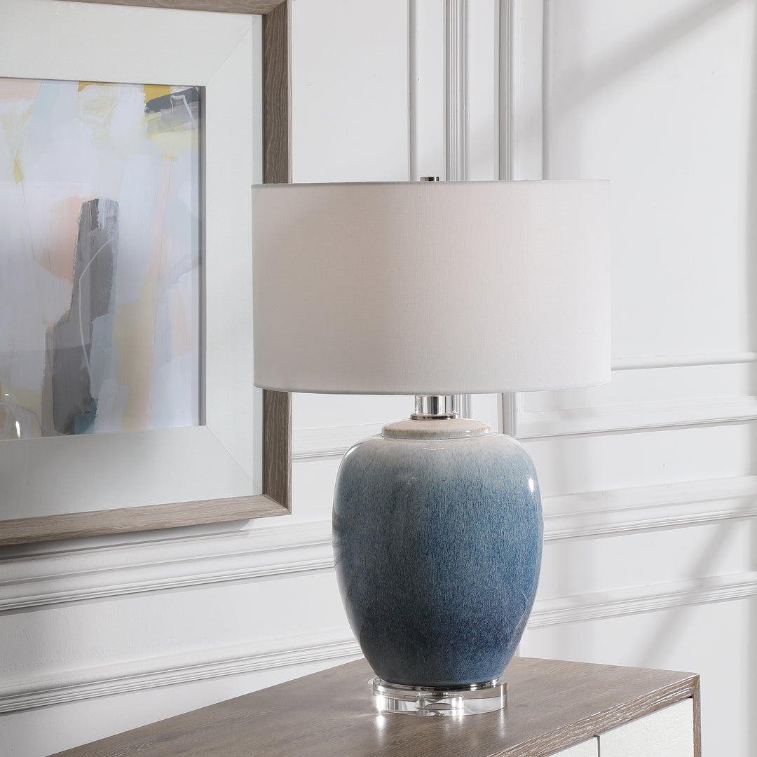 Uttermost Blue Waters Ceramic Table Lamp