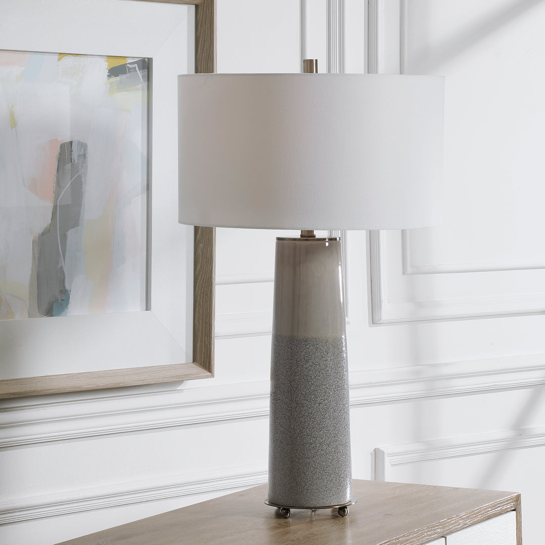 Uttermost Abdel Gray Glaze Table Lamp