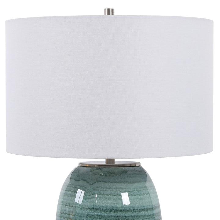 Uttermost Caicos Teal Table Lamp