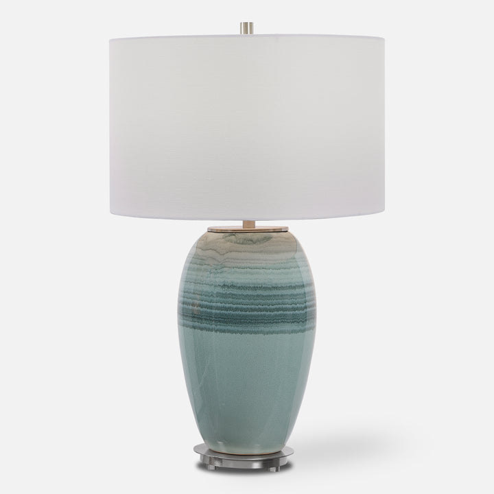 Uttermost Caicos Teal Table Lamp