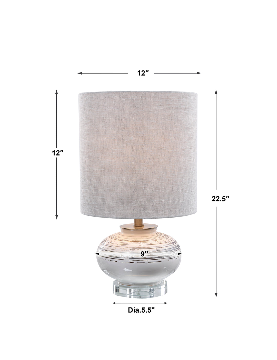 Uttermost Lenta Off-White Accent Lamp