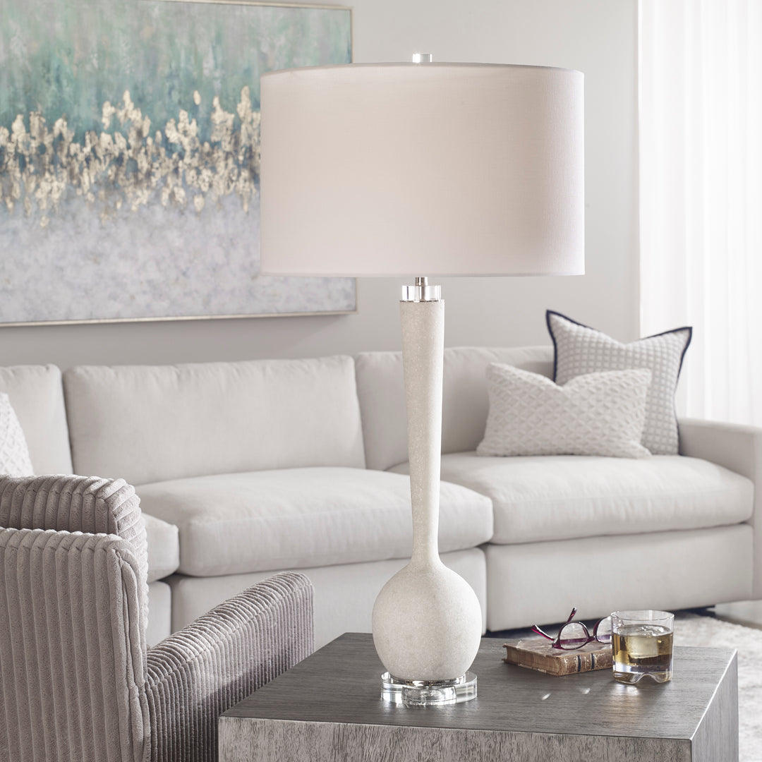 Uttermost Kently White Marble Table Lamp