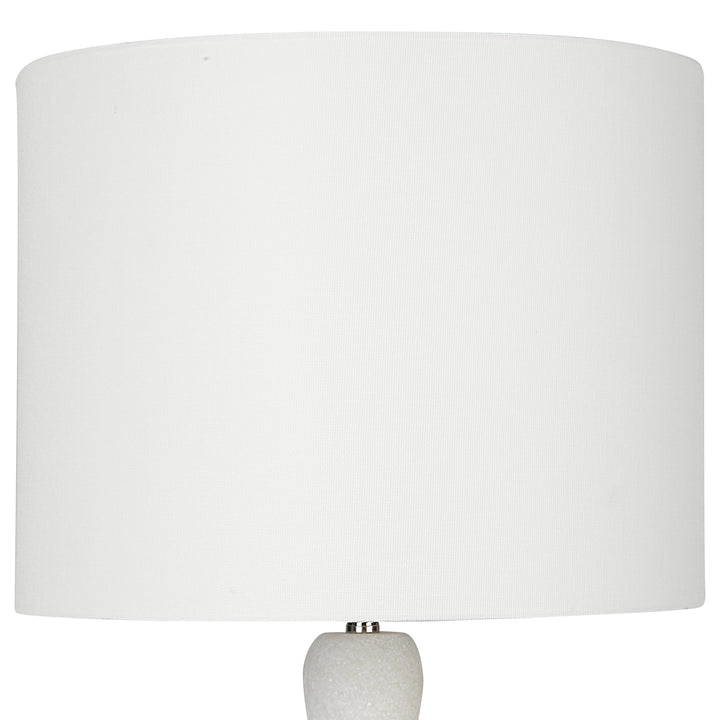 Uttermost Inverse White Marble Table Lamp