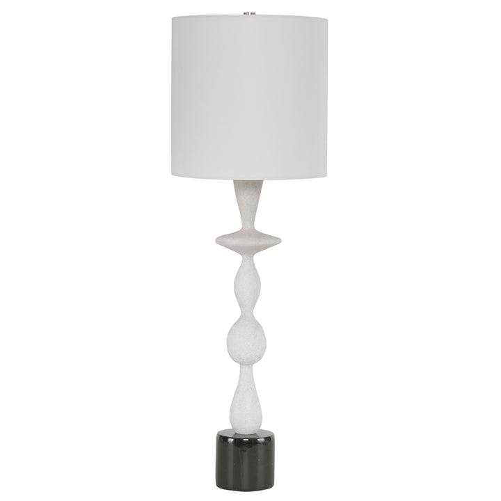 Uttermost Inverse White Marble Table Lamp