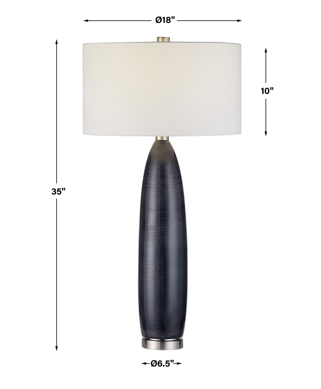 Uttermost Cullen Blue Gray Table Lamp