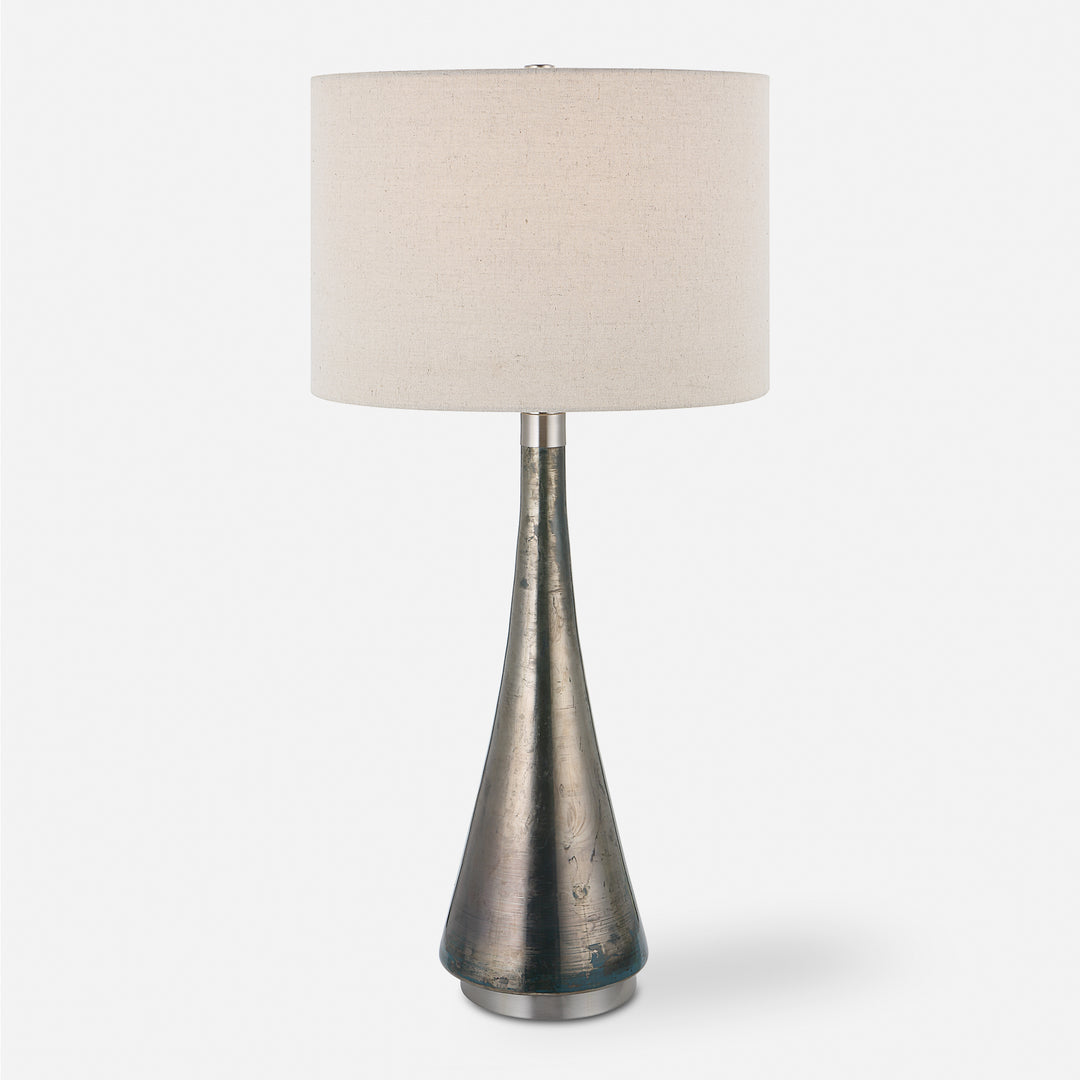 Uttermost Contour Metallic Glass Table Lamp