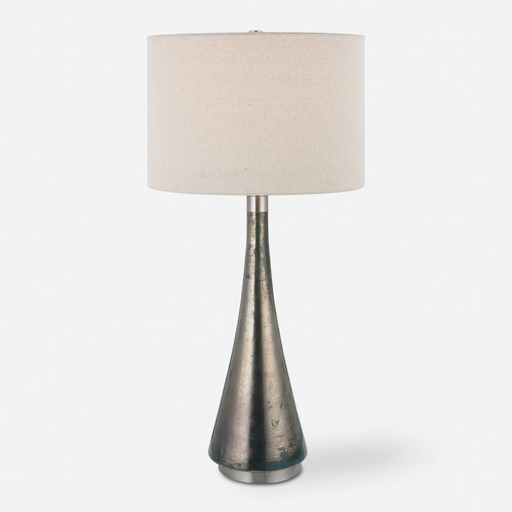 Uttermost Contour Metallic Glass Table Lamp