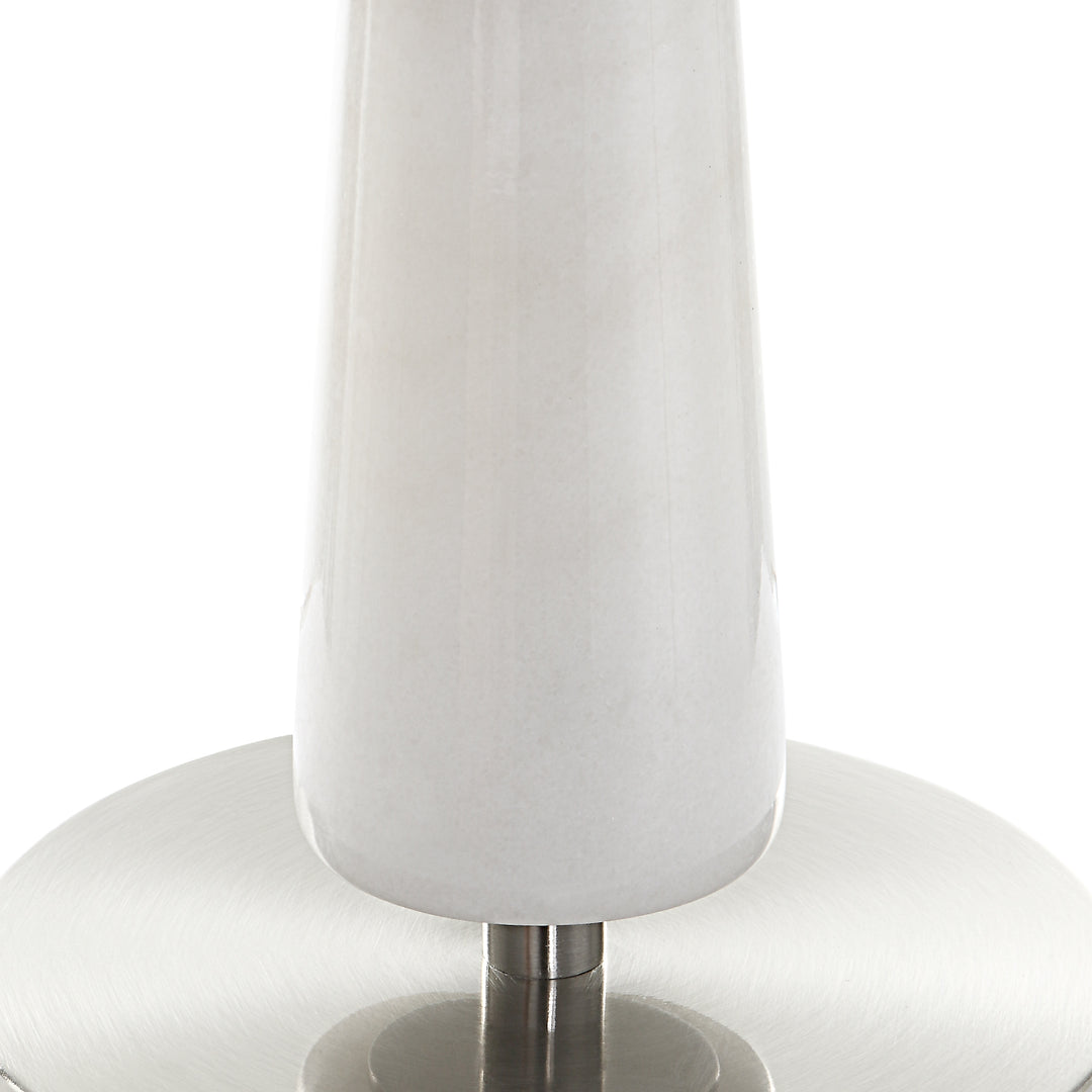 Uttermost Hourglass White Table Lamp