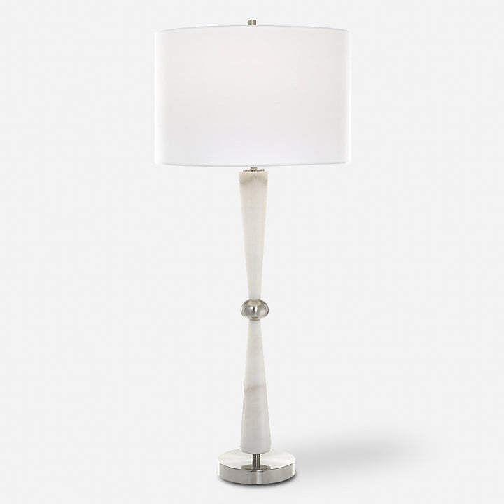 Uttermost Hourglass White Table Lamp