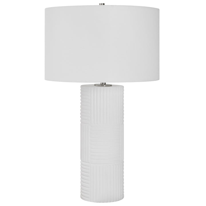 Uttermost Patchwork White Table Lamp