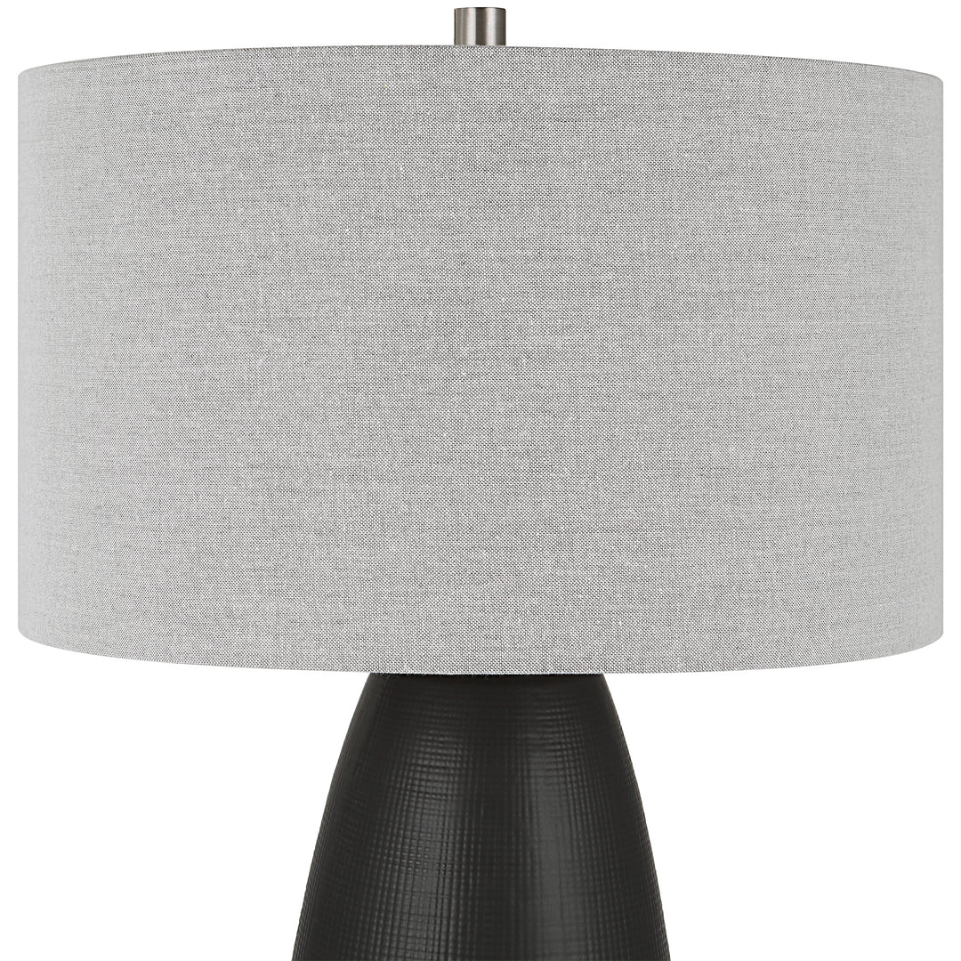 Uttermost Twilight Satin Black Table Lamp