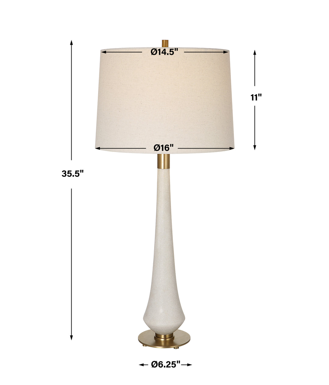 Uttermost Marille Ivory Stone Table Lamp