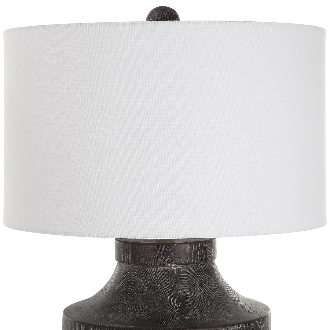 Uttermost Timber Carved Wood Table Lamp