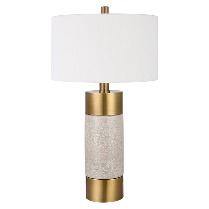 Uttermost Adelia Ivory & Brass Table Lamp