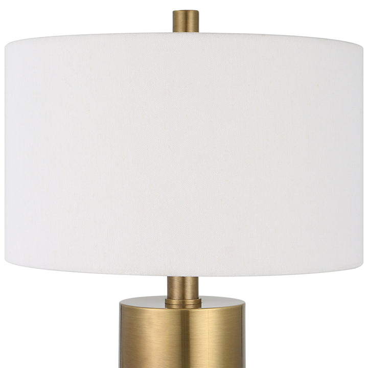 Uttermost Adelia Ivory & Brass Table Lamp