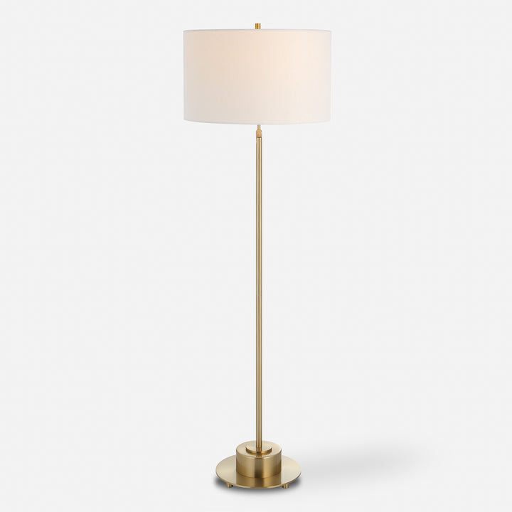 Uttermost Prominence Brass Floor Lamp