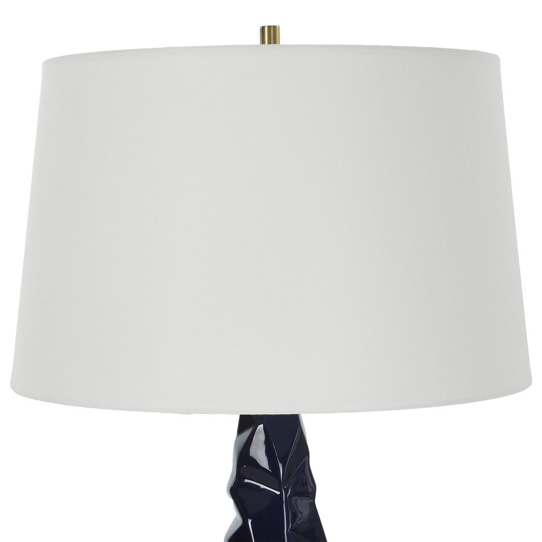 Uttermost Kavos Geometric Blue Table Lamp