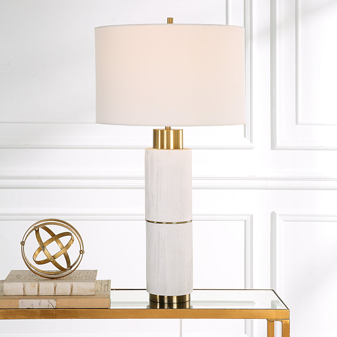 Uttermost Ruse Whitewashed Table Lamp