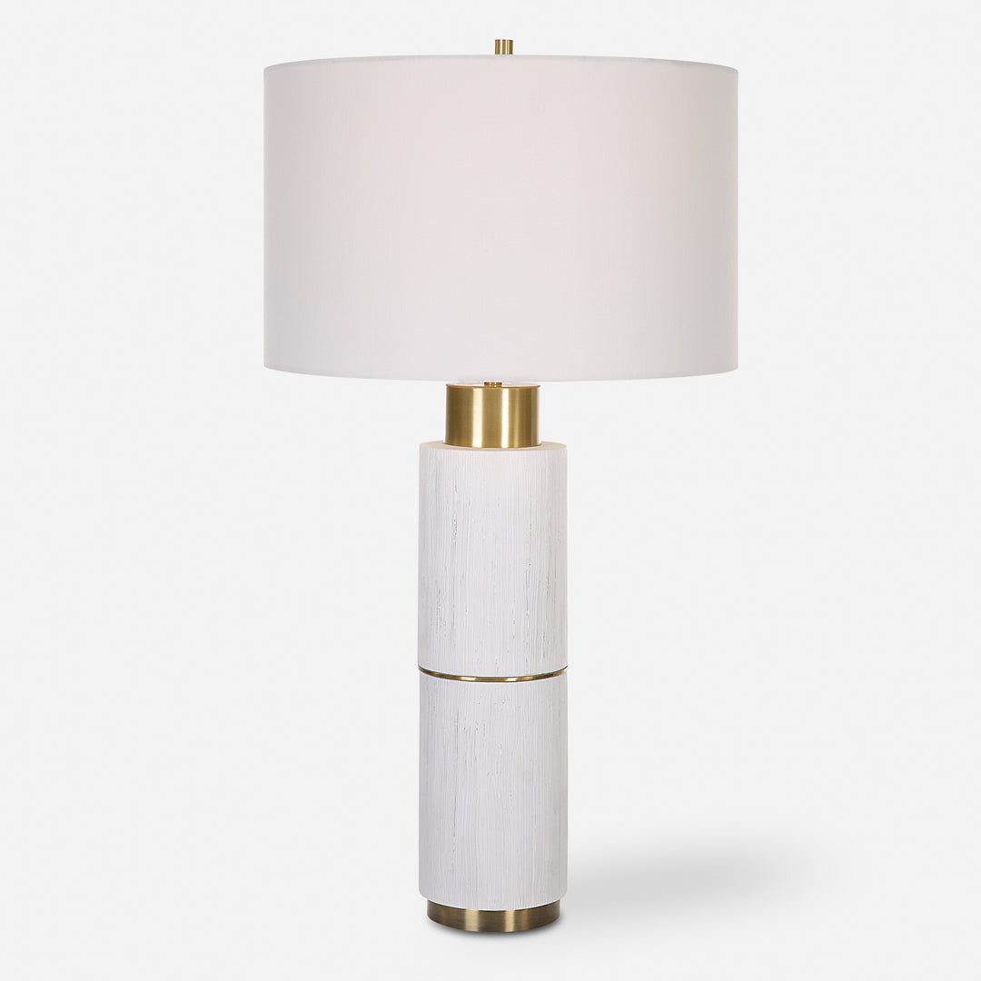 Uttermost Ruse Whitewashed Table Lamp