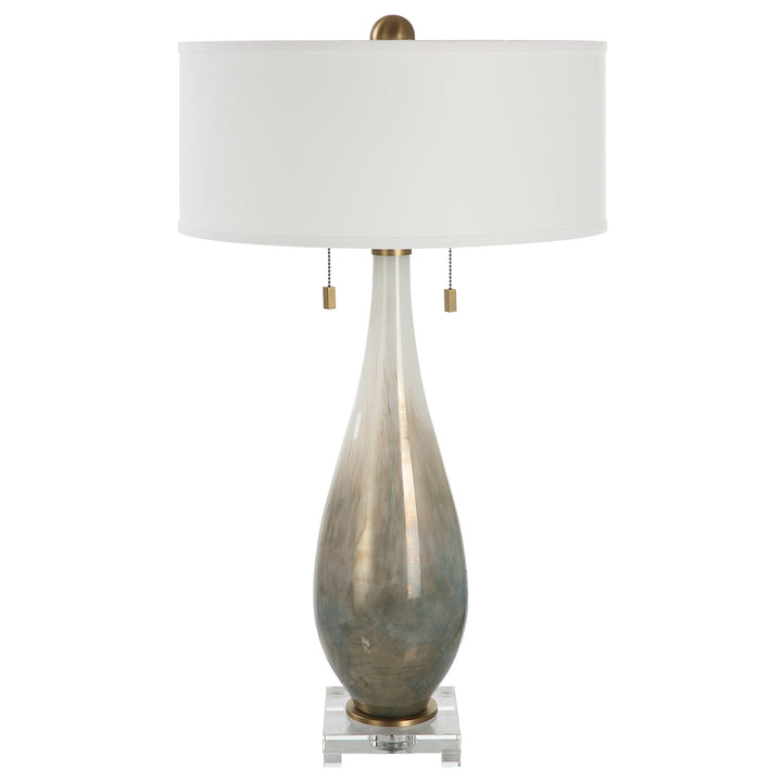 Uttermost Cardoni Bronze Glass Table Lamp