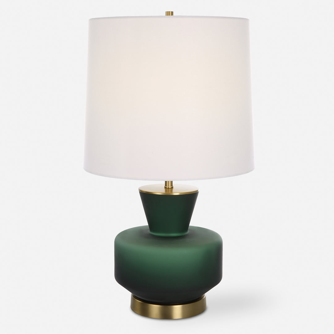 Uttermost Trentino Dark Emerald Green Table Lamp