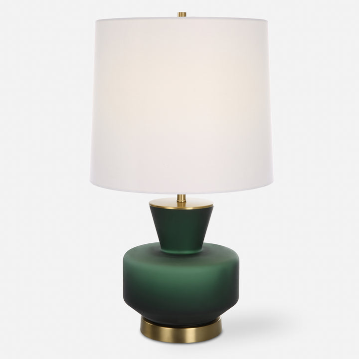 Uttermost Trentino Dark Emerald Green Table Lamp