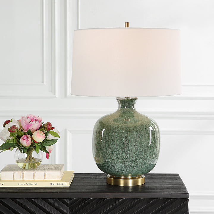 Uttermost Nataly Aged Green Table Lamp