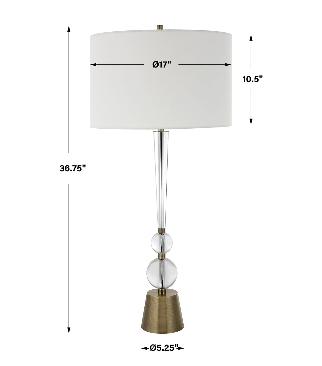 Uttermost Annily Crystal Table Lamp