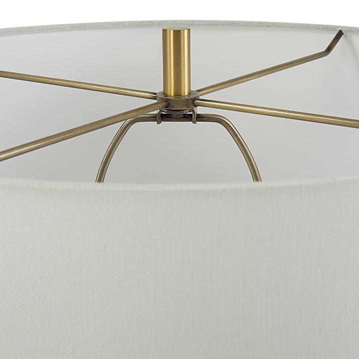 Uttermost Window Pane White Table Lamp