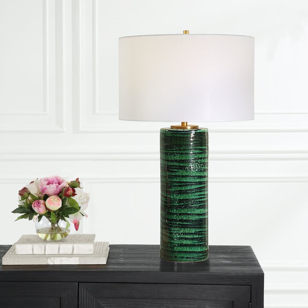 Uttermost Galeno Emerald Green Table Lamp