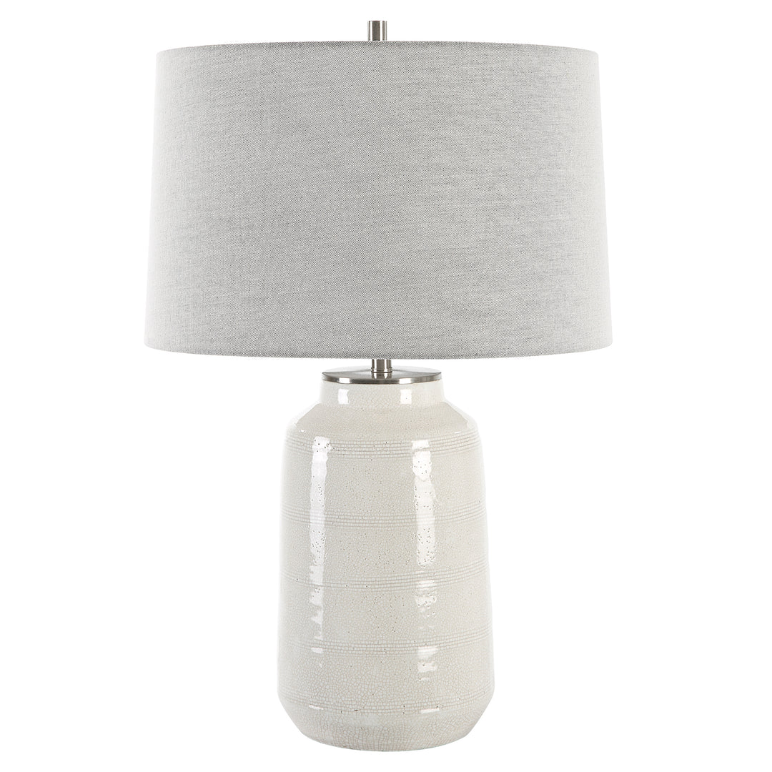 Uttermost Odawa White Farmhouse Table Lamp