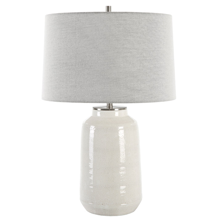 Uttermost Odawa White Farmhouse Table Lamp