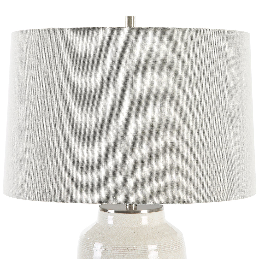 Uttermost Odawa White Farmhouse Table Lamp