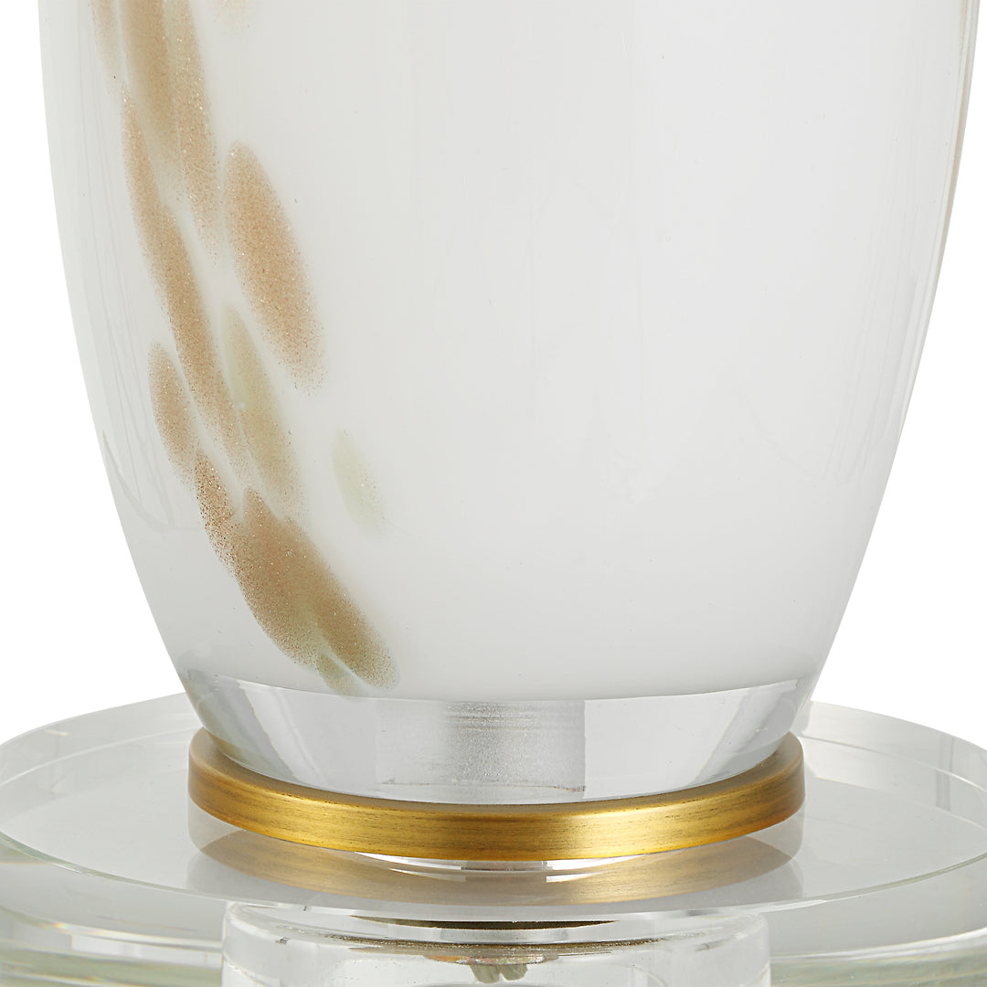 Uttermost Lyra White & Gold Table Lamp