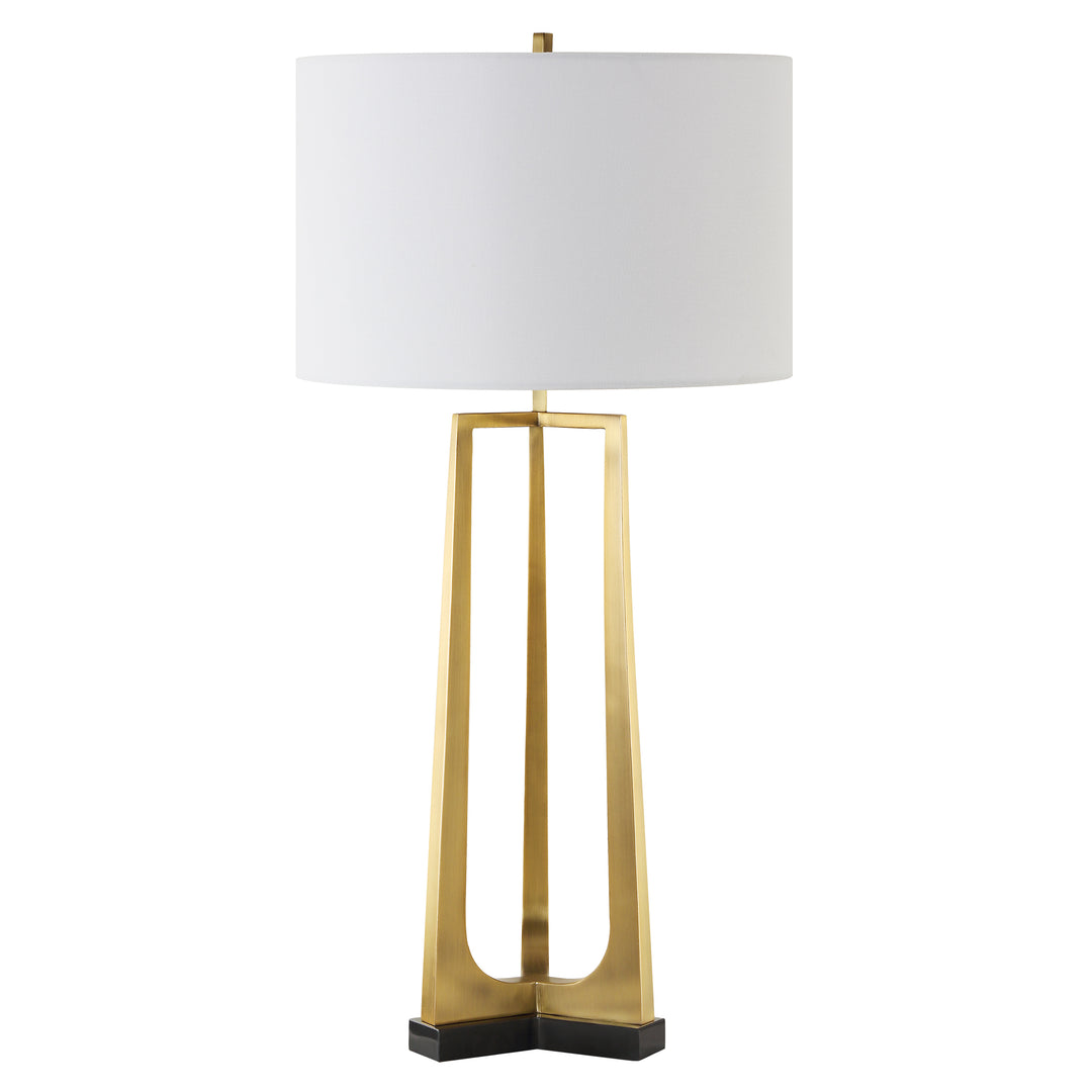 Uttermost Crossroads Brass Table Lamp