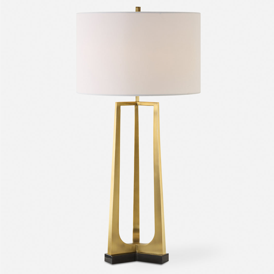 Uttermost Crossroads Brass Table Lamp