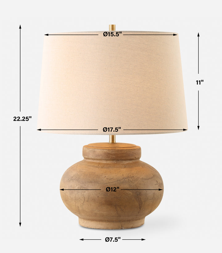 Uttermost Urbino Aged Terracotta Table Lamp