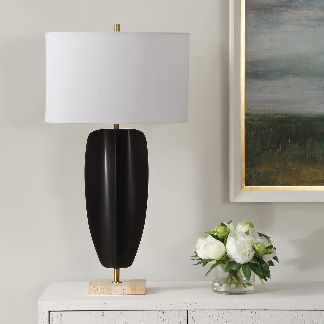 Uttermost Kure Black Table Lamp