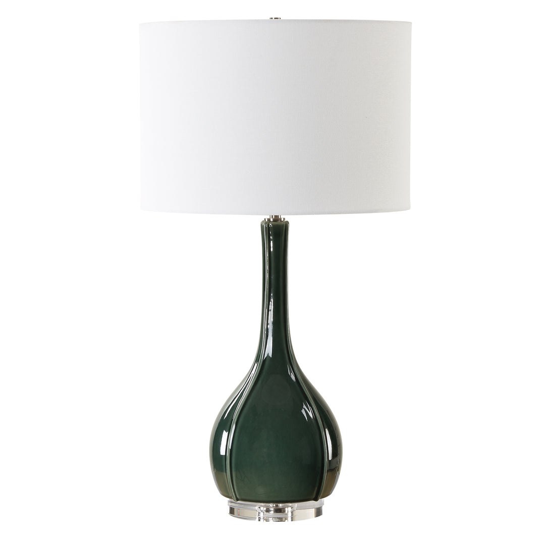 Uttermost Essex Green Glass Table Lamp