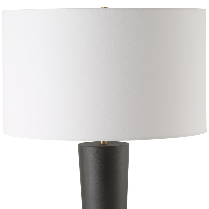 Uttermost Layla Black Tapered Floor Lamp