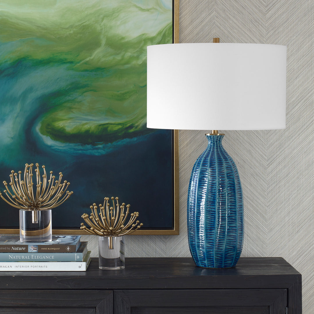 Uttermost Bixby Blue Table Lamp