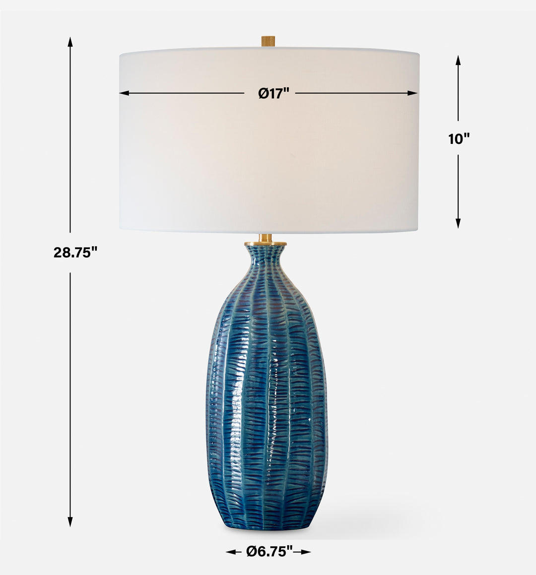 Uttermost Bixby Blue Table Lamp