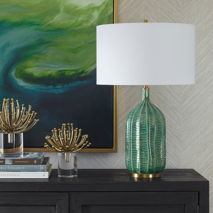 Uttermost Bixby Green Table Lamp