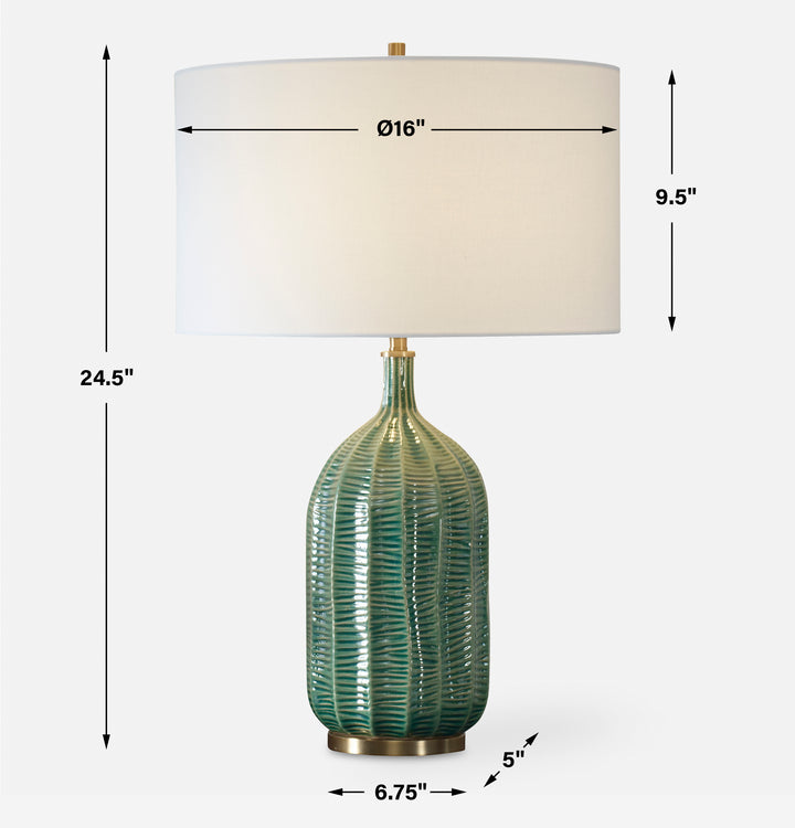 Uttermost Bixby Green Table Lamp