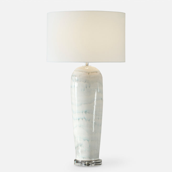 Uttermost Arden White Glaze Table Lamp