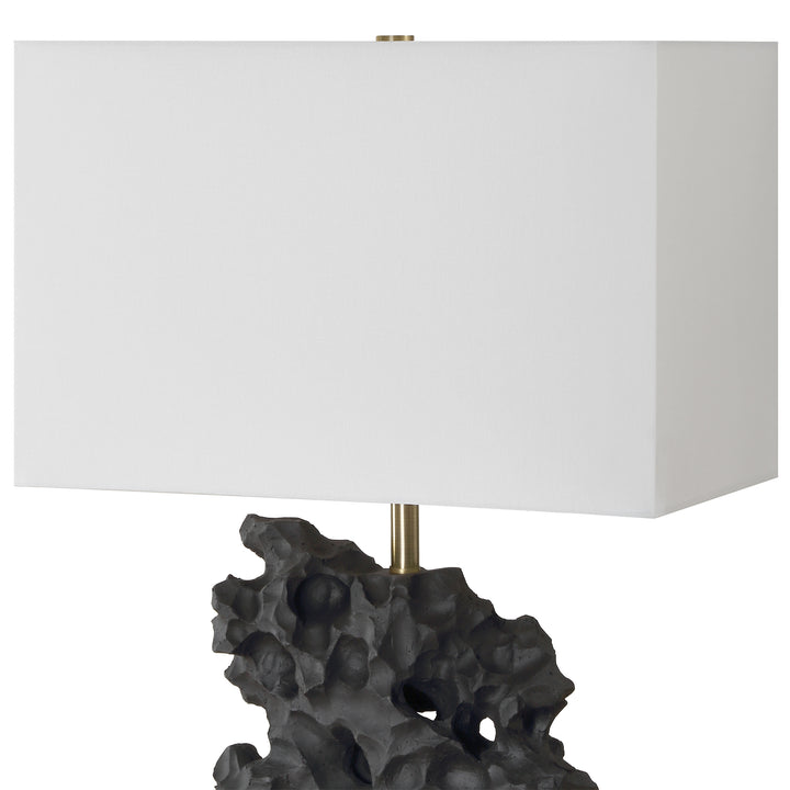 Uttermost Basalt Black Stone Table Lamp