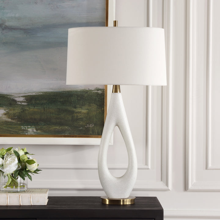 Uttermost Promenade White Table Lamp