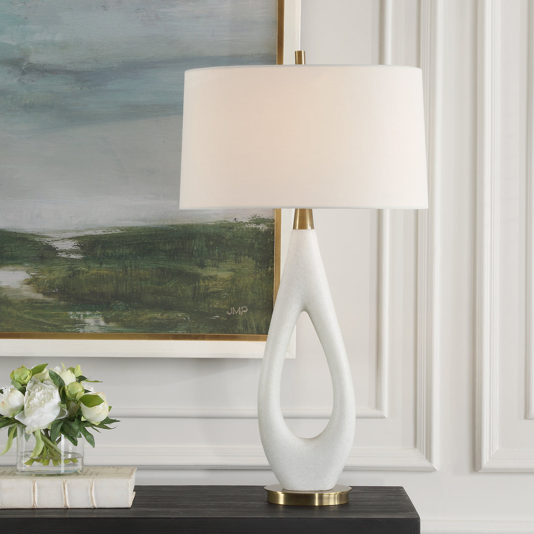 Uttermost Promenade White Table Lamp