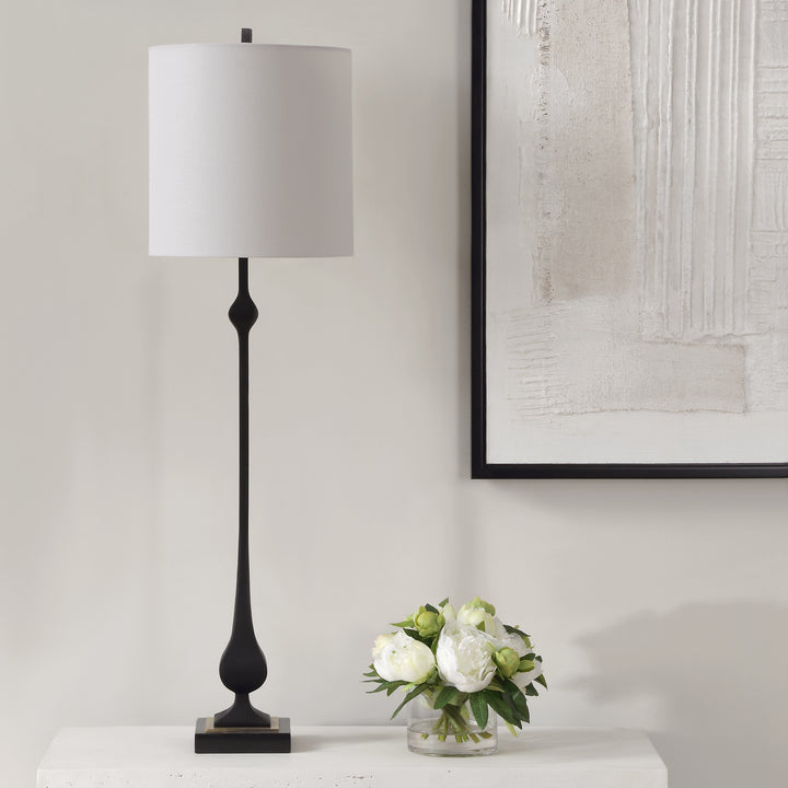 Uttermost Hightower Black Buffet Lamp